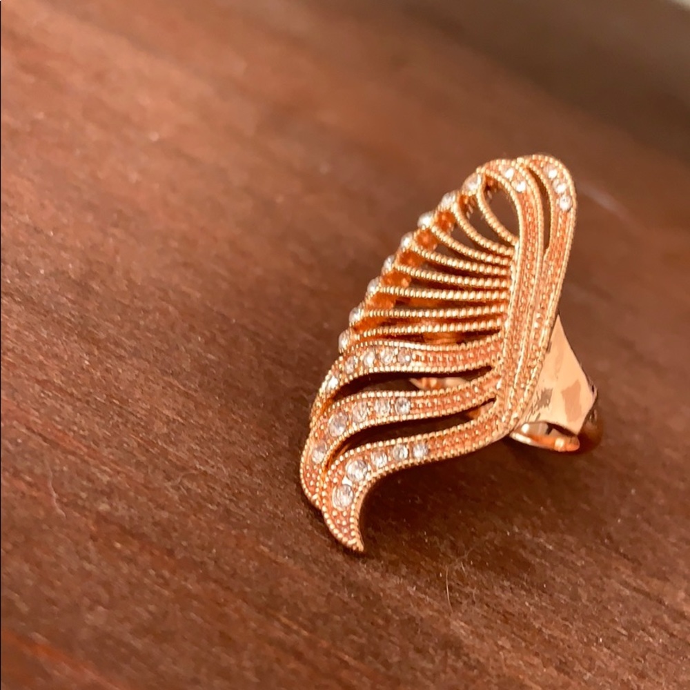 🆕❤️🔥1 LEFT❤️🔥Rose Gold Adjustable Wings Ring - Picture 4 of 5